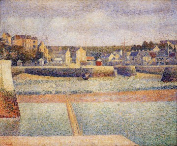 ジョルジュ・スーラ Painting - ポート アン ベッサンの外港の干潮 1888 年